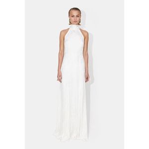 Galvan London Maya Silk-Blend A-Line Gown FR36/US4 $2950